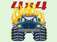 Jeu mobile Monster trucks coloring pages
