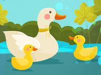 Jeu mobile Mother duck and ducklings jigsaw
