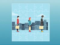 Jeu mobile Social distancing jigsaw