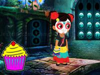 Jeu mobile Lovable halloween girl escape