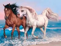 Jeu mobile Animals jigsaw puzzle horses