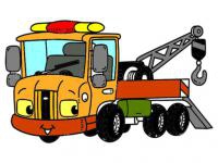 Jeu mobile Tow trucks coloring