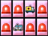 Jeu mobile Ambulance trucks memory