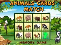 Jeu mobile Animals cards match