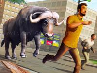 Jeu mobile Angry bull attack wild hunt simulator
