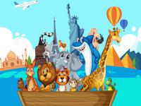 Jeu mobile Crazy friends travel the world puzzle