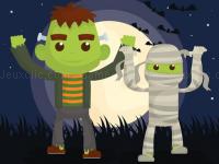 Jeu mobile Vampires and frankenstein coloring