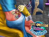 Jeu mobile Ice queen tattoo procedure