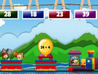 Jeu mobile Math train addition