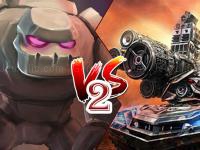 Jeu mobile Tank vs golems 2