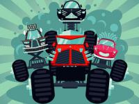 Jeu mobile Crazy monster trucks memory