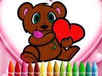 Jeu mobile Animals valentine coloring