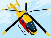 Jeu mobile Dangerous helicopter jigsaw