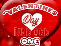 Jeu mobile Valentines day find odd one out