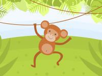 Jeu mobile Funny monkeys coloring