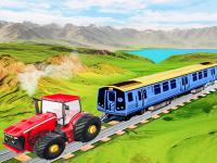 Jeu mobile Chained tractor towing train game