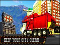 Jeu mobile Road garbage dump truck cleaner