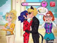 Jeu mobile Miraculous school kiss