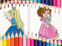 Jeu mobile Beautiful princess coloring book