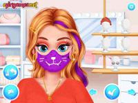 Jeu mobile Pandemic mask decoration