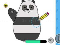 Jeu mobile We bare bears: how to draw panda