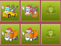 Jeu mobile Christmas trucks memory