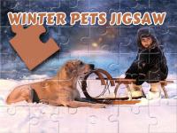 Jeu mobile Winter pets puzzle