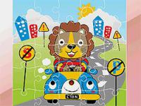 Jeu mobile Animals drive jigsaw