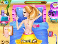 A beach day spa care