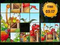 Jeu mobile Dino sliding puzzles
