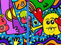 Jeu mobile Find 5 differences abstraction