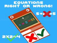 Jeu mobile Equations right or wrong!