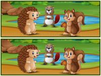 Jeu mobile Spot the differences forests