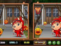 Jeu mobile Spot the differences halloween