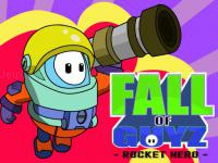 Jeu mobile Fall of guyz rocket hero