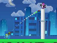 Jeu mobile Fall of guyz: rocket hero