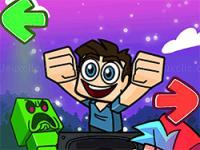 Jeu mobile Super friday night funkin vs minecraft