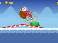 Jeu mobile Santa: wheelie bike challenge