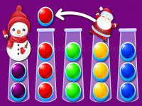 Jeu mobile Ball sort xmas