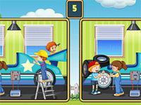 Jeu mobile Car garage differences