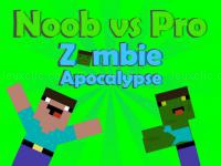 Jeu mobile Noob vs pro zombi apocalypse