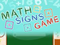 Jeu mobile Math signs game