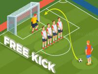 Jeu mobile Soccer free kick