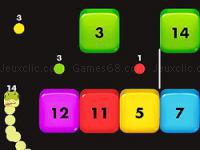 Snake, blocks and numbers