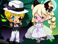 Jeu mobile Halloween chibi couple