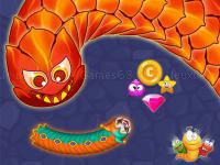 Jeu mobile Worm hunt - snake game io zone