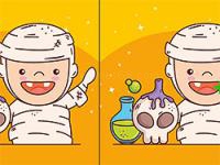 Jeu mobile Spot the differences: halloween edition