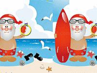 Jeu mobile Find 5 differences: christmas