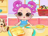 Baby holly feeding time