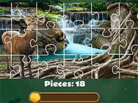 Jeu mobile Jungle jigsaw